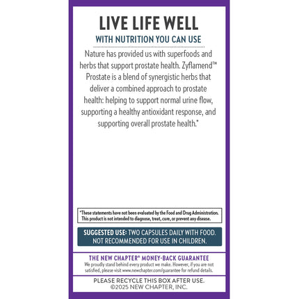 New Chapter Zyflamend Prostate – Saw Palmetto & Turmeric (60 ct)