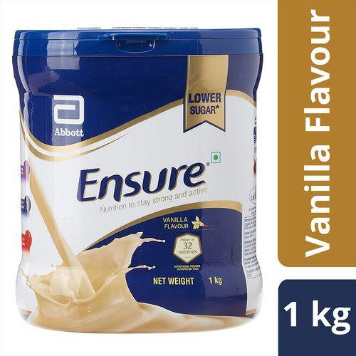 4 x 1 kg Tin Ensure Nutritional Powder - Vanilla Flavour,