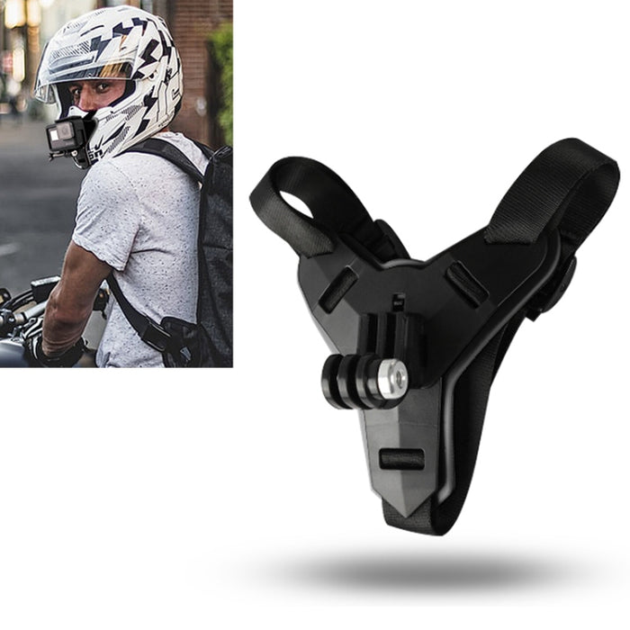Helmet Belt Mount for GoPro Hero12 Black / Hero11 /10 /9 /8 /7 /6 /5, Insta360 Ace / Ace Pro, DJI Osmo Action 4 and Other Action Cameras(Black)