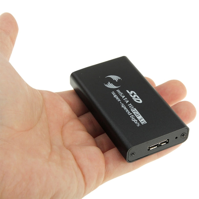 6gb/s mSATA Solid State Disk SSD to USB 3.0 Hard Disk Case(Black)