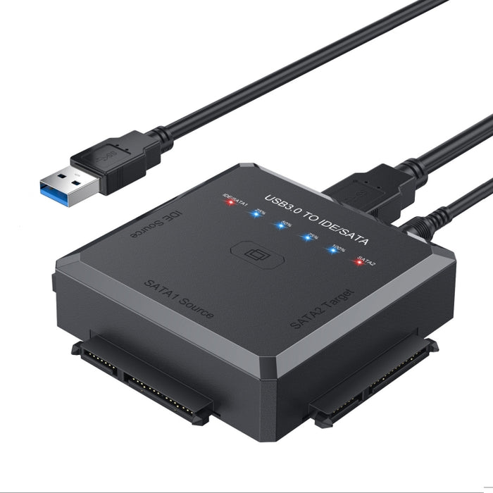 USB3.0 to SATA or IDE Hard Drive Adapter Converter with Data Copy Function