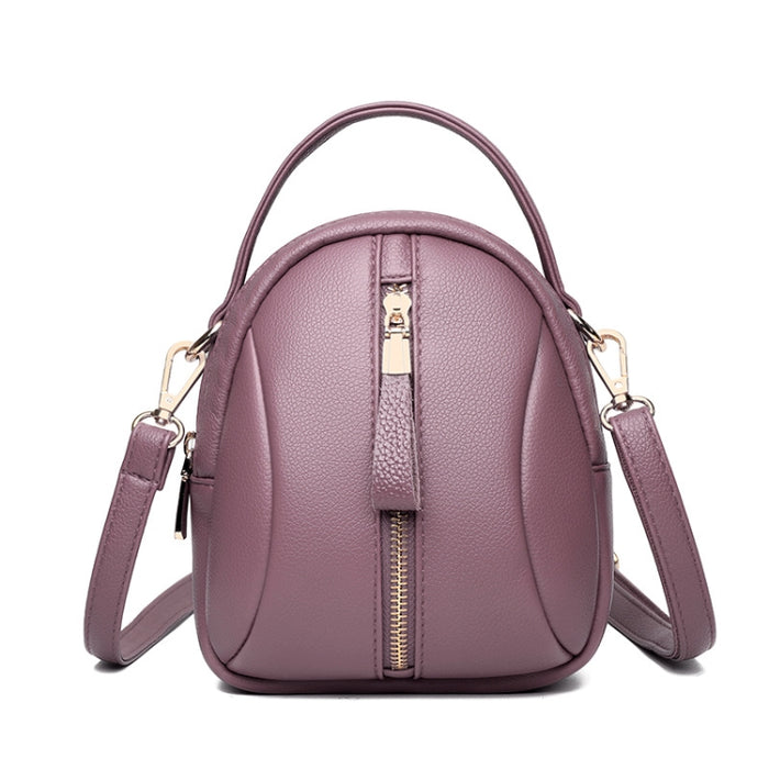 Shoulder Bag Multi-Compartment Casual Mother Handcuffs Women Mobile Phone Bag(Violet)