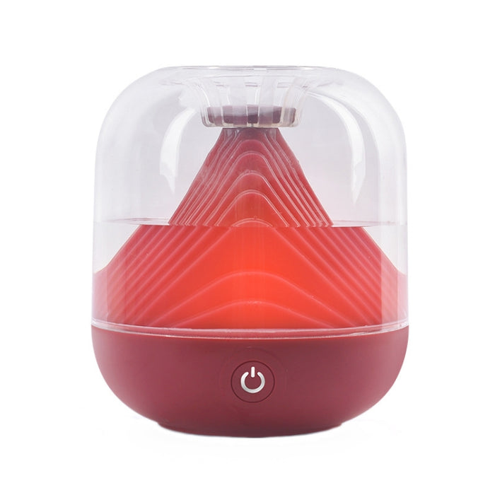 FX-039 USB Charging Ambient Light Humidifier Mountain Mini Wireless Humidifier(Wine Red)