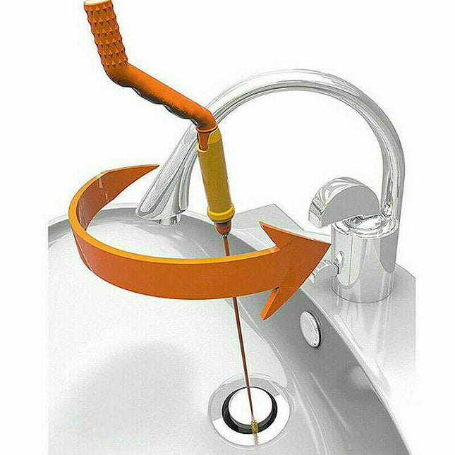 Drain Cleaner Plus Hair Clog Removal Tool Unclog Sink Tub Pipe Kitchen Bath Rod